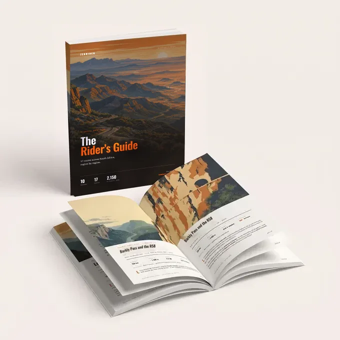 The Rider's Guide, the motorcycle route guide free with the SelleZen
